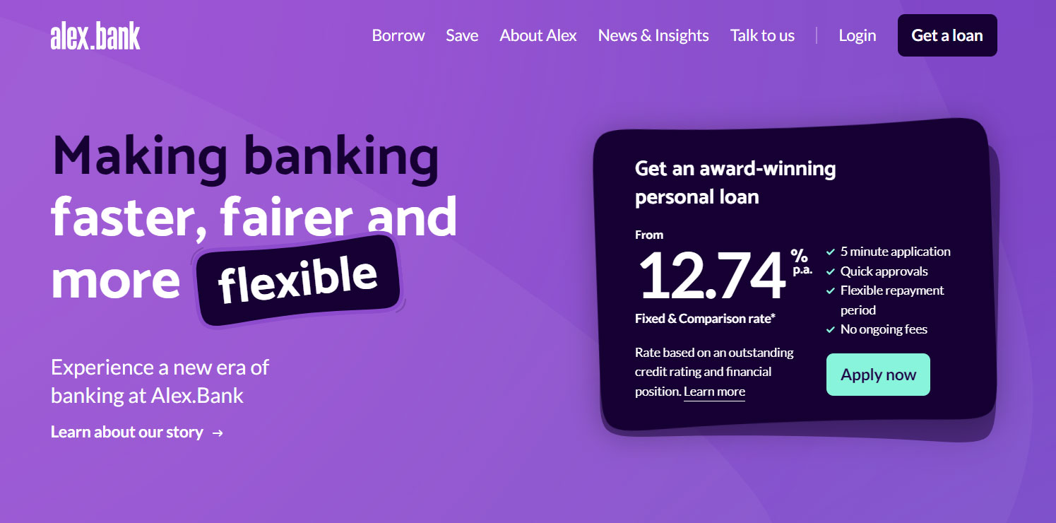 Alex Bank Website