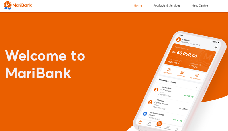 MariBank Website